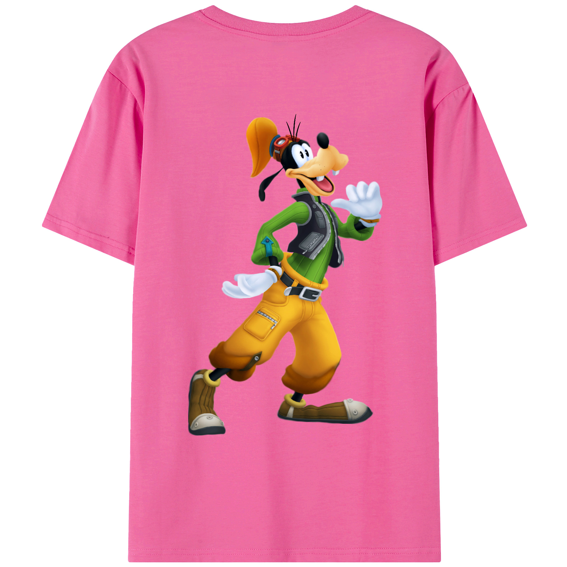 （画像用） ミッキーマウス Mickey Mouse レディース半袖Tシャツ(バックプリント)